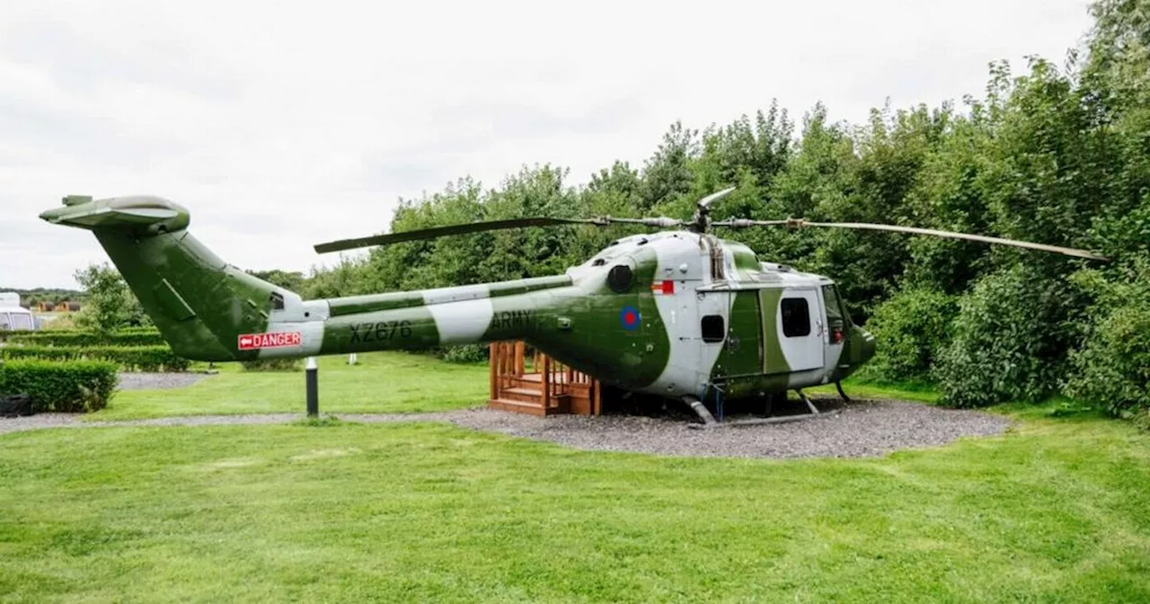 You can spend the night inside a Gulf War helicopter for £175 a night