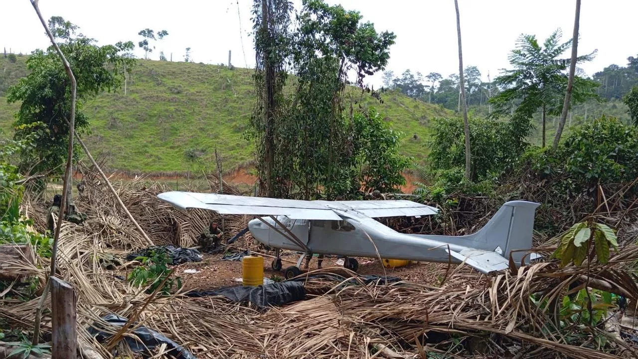 Destruyen una pista clandestina y una aeronave de las disidencias de las Farc en Antioquia