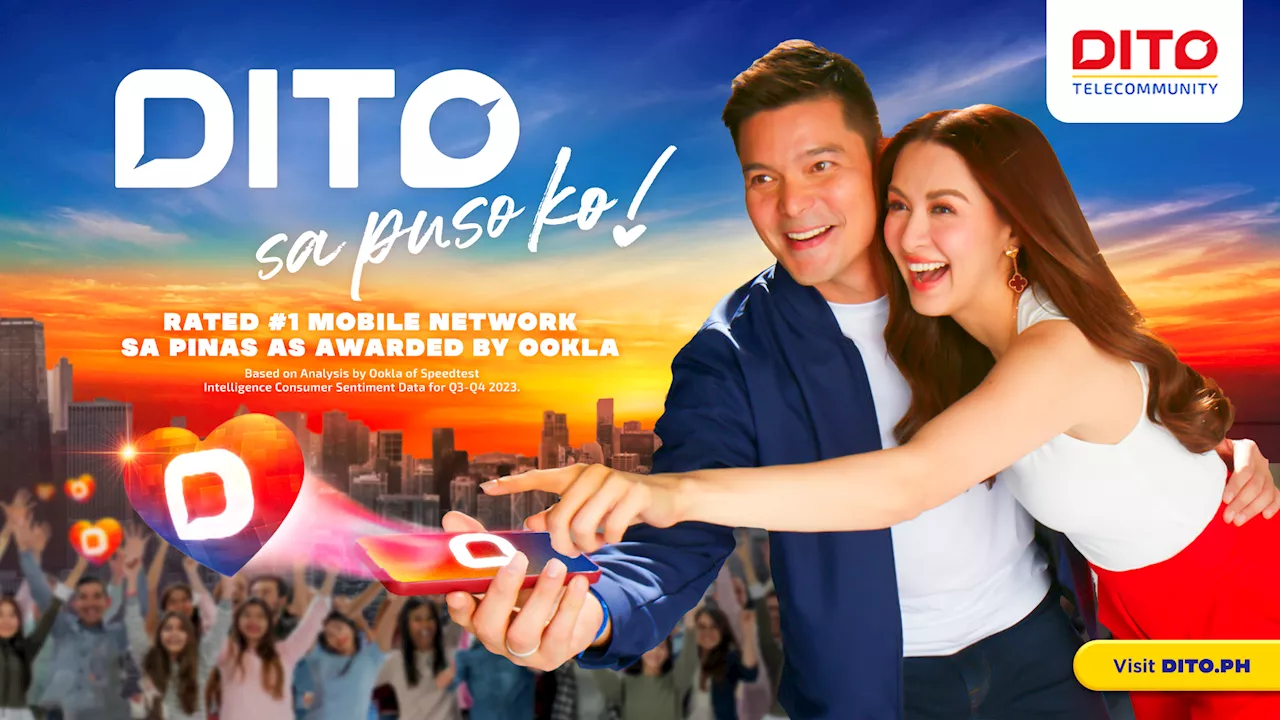 DITO Telecommunity Launches DITO SA PUSO KO Campaign with Dingdong Dantes and Marian Rivera