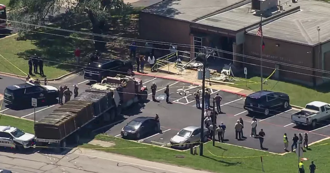 18-wheeler truck crashes into Texas DPS office, multiple people seriously injured