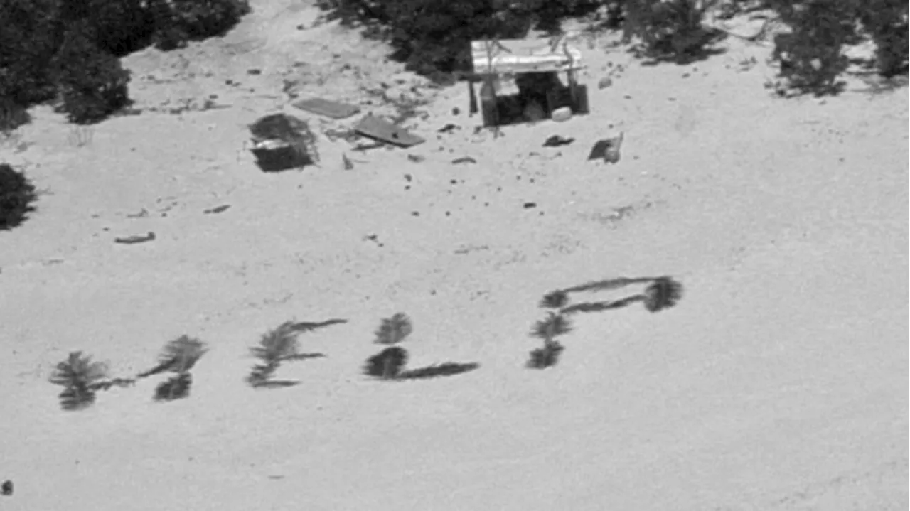 Genius way stranded men created ‘help’ sign