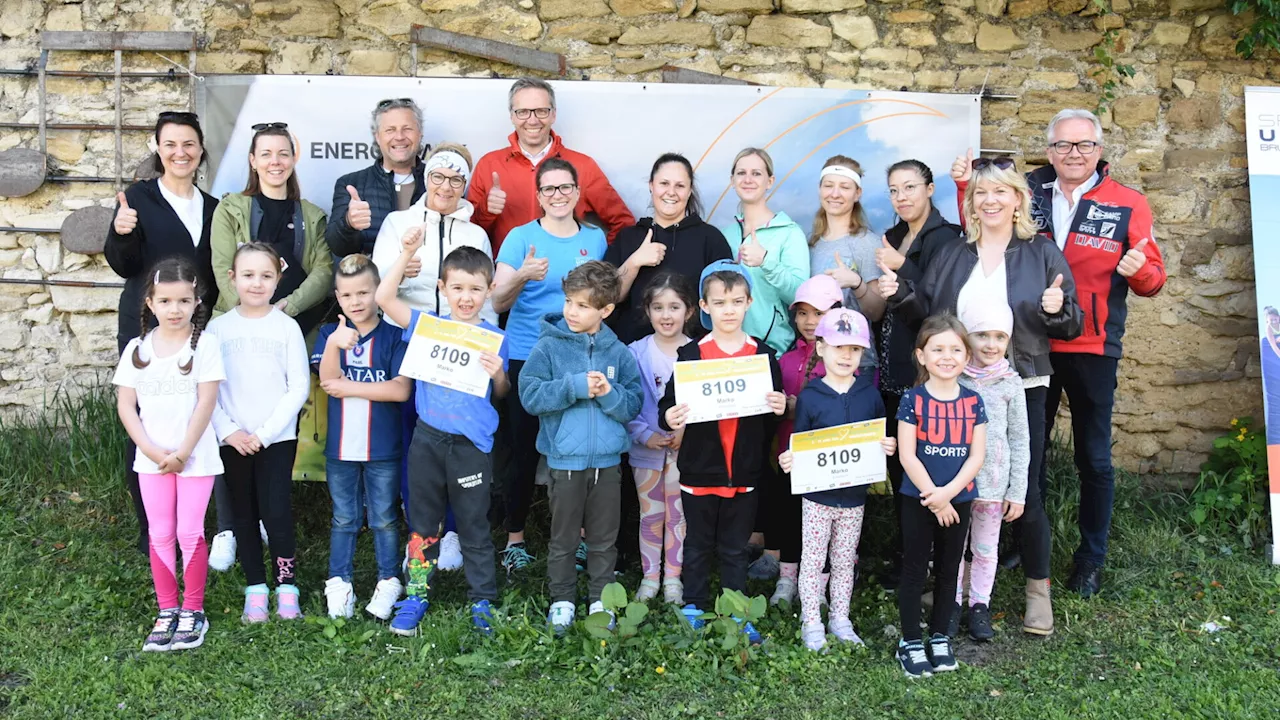 Brucker Kindergarten-Kinder laufen für die Krebshilfe