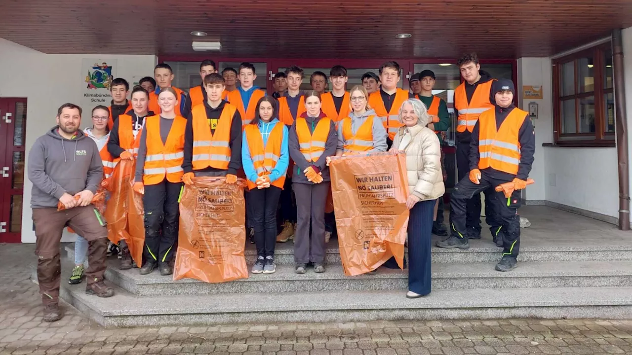 Fachschule unterstützte wieder beim Frühjahrsputz