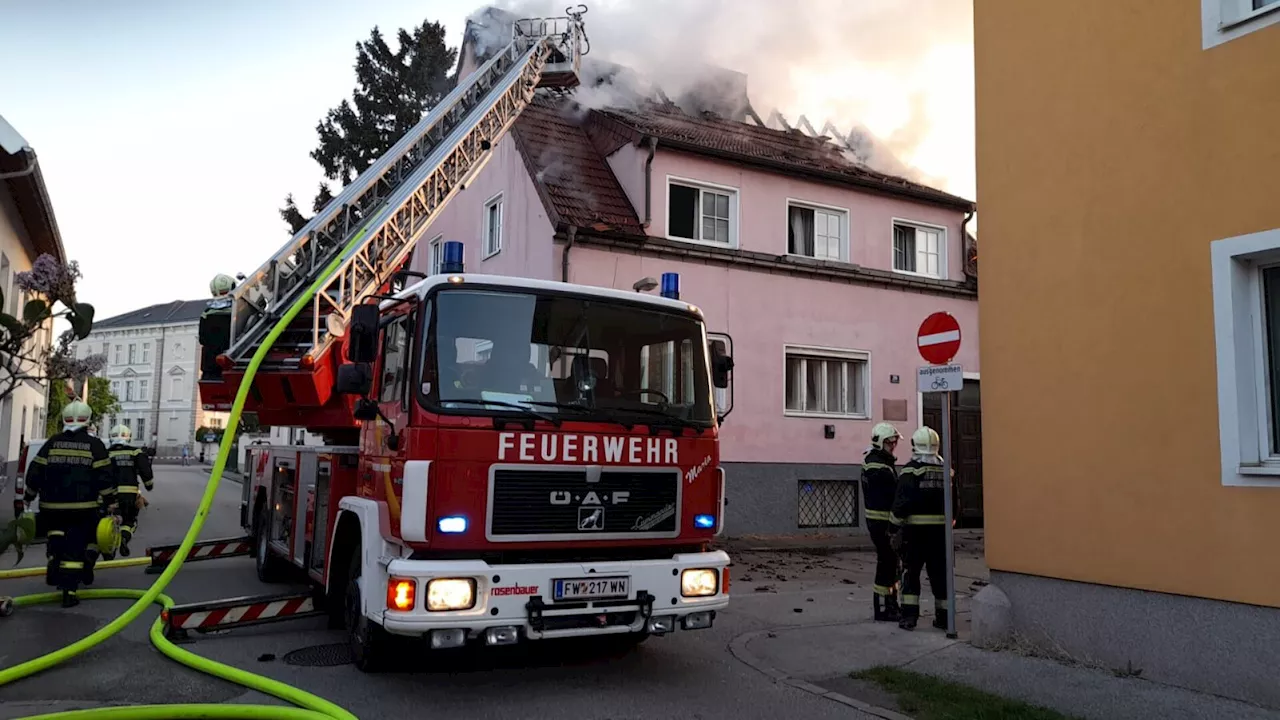 Großbrand in Wiener Neustadt