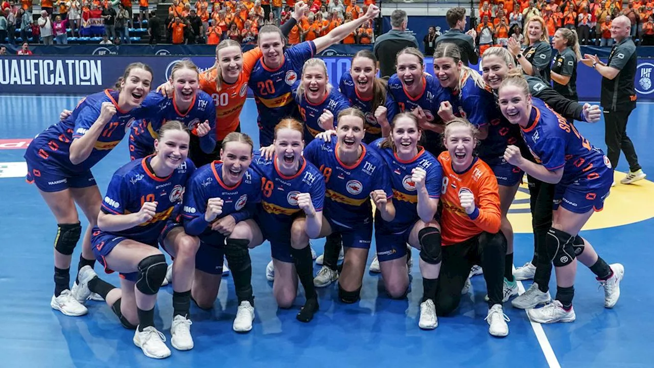 Handbalsters plaatsen zich voor derde keer op rij voor Olympische Spelen