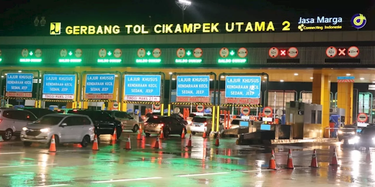 Jumlah Kendaraan yang Melintasi Gerbang Tol Cikampek dan Kalikangkung Meningkat Selama Idul Fitri