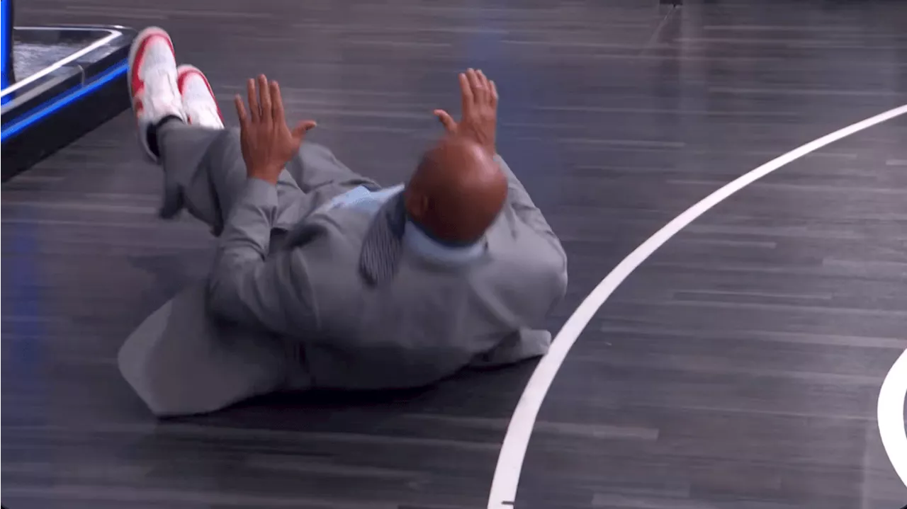 Charles Barkley Demonstrating How Zion Williamson Should Have Fallen Left Shaq Cracking Up