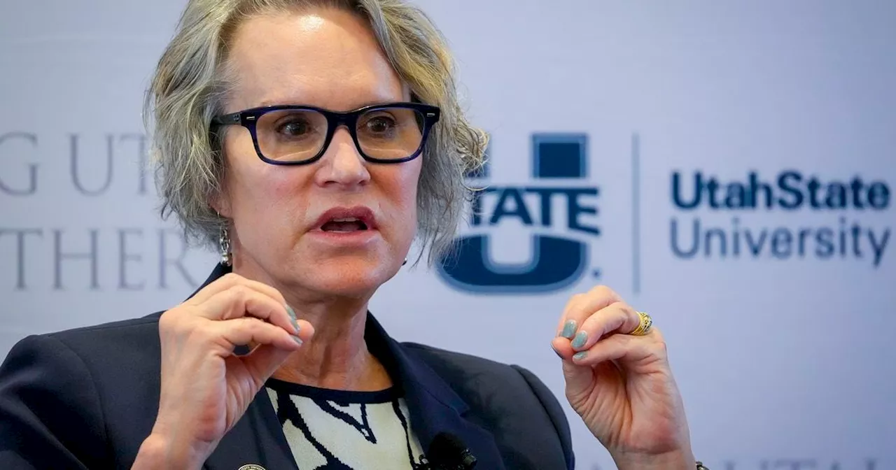 Why Utah State, Gov. Cox are celebrating USU’s new president months after she started