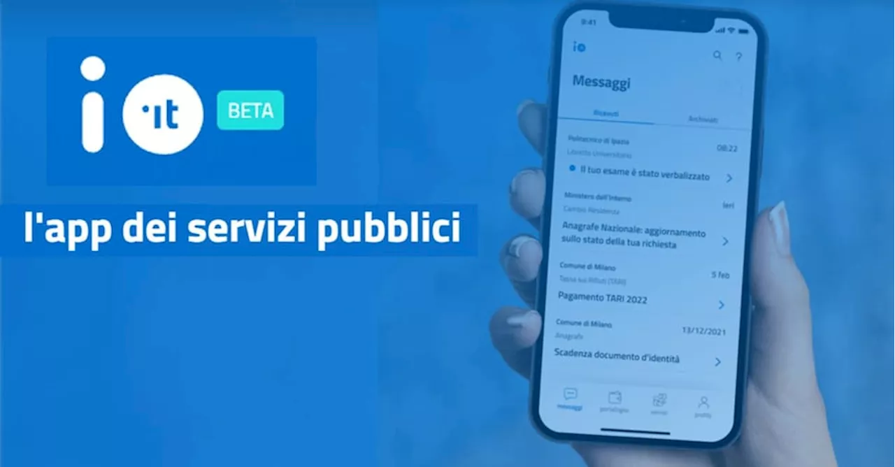 Il Fisco sbarca sull'App Io con un servizio di notifiche per i contribuenti