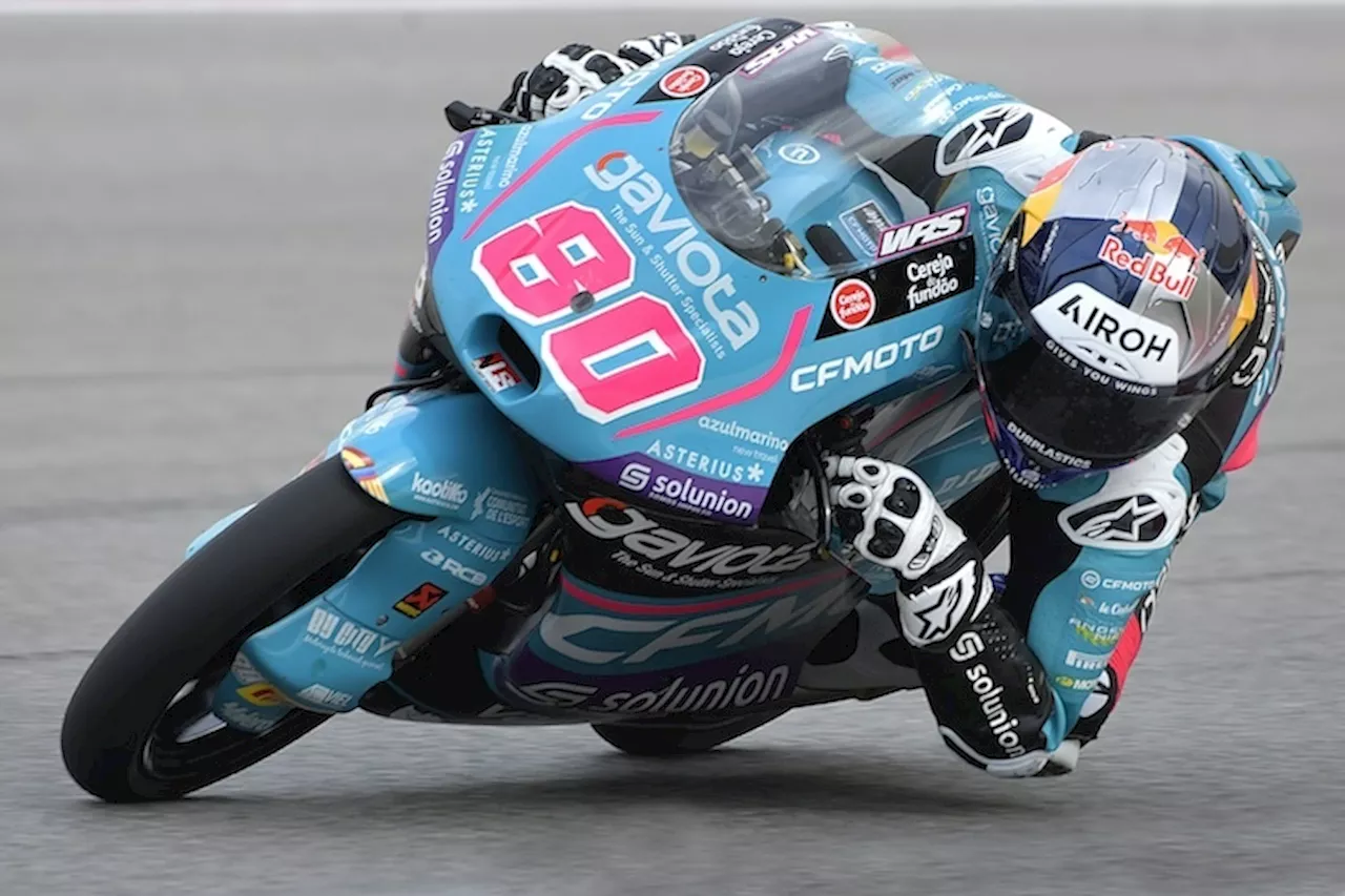 David Alonso vorne im ersten Moto3-Training