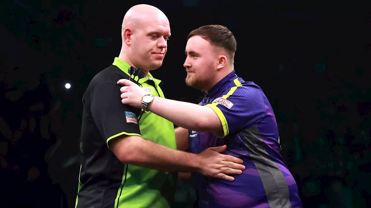 Darts: Michael van Gerwen ledert gegen Wunderkind Luke Littler