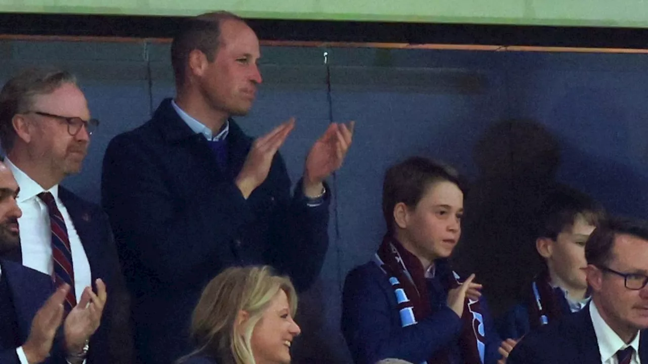 Prinz William und Prinz George: Sie feuern von der Tribüne aus Aston Villa an