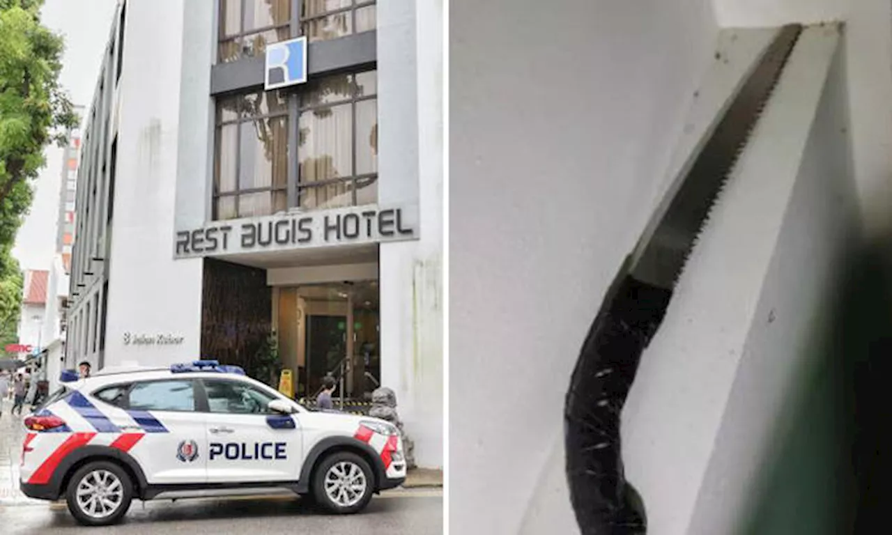 Man who took part in knife attack at Bugis hotel while on the run gets jail