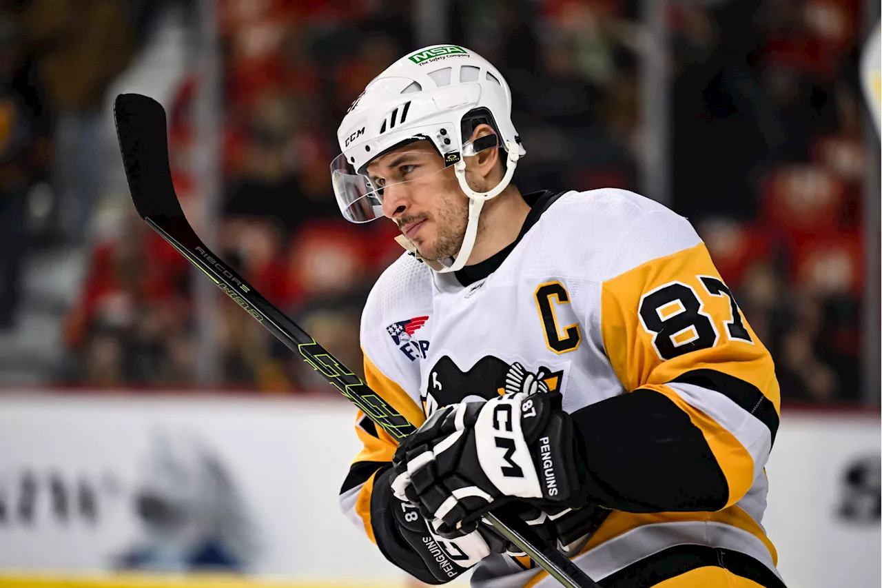 Sidney Crosby moves into 10th on NHL all-time scoring list; ties Phil Esposito with 1,590 points