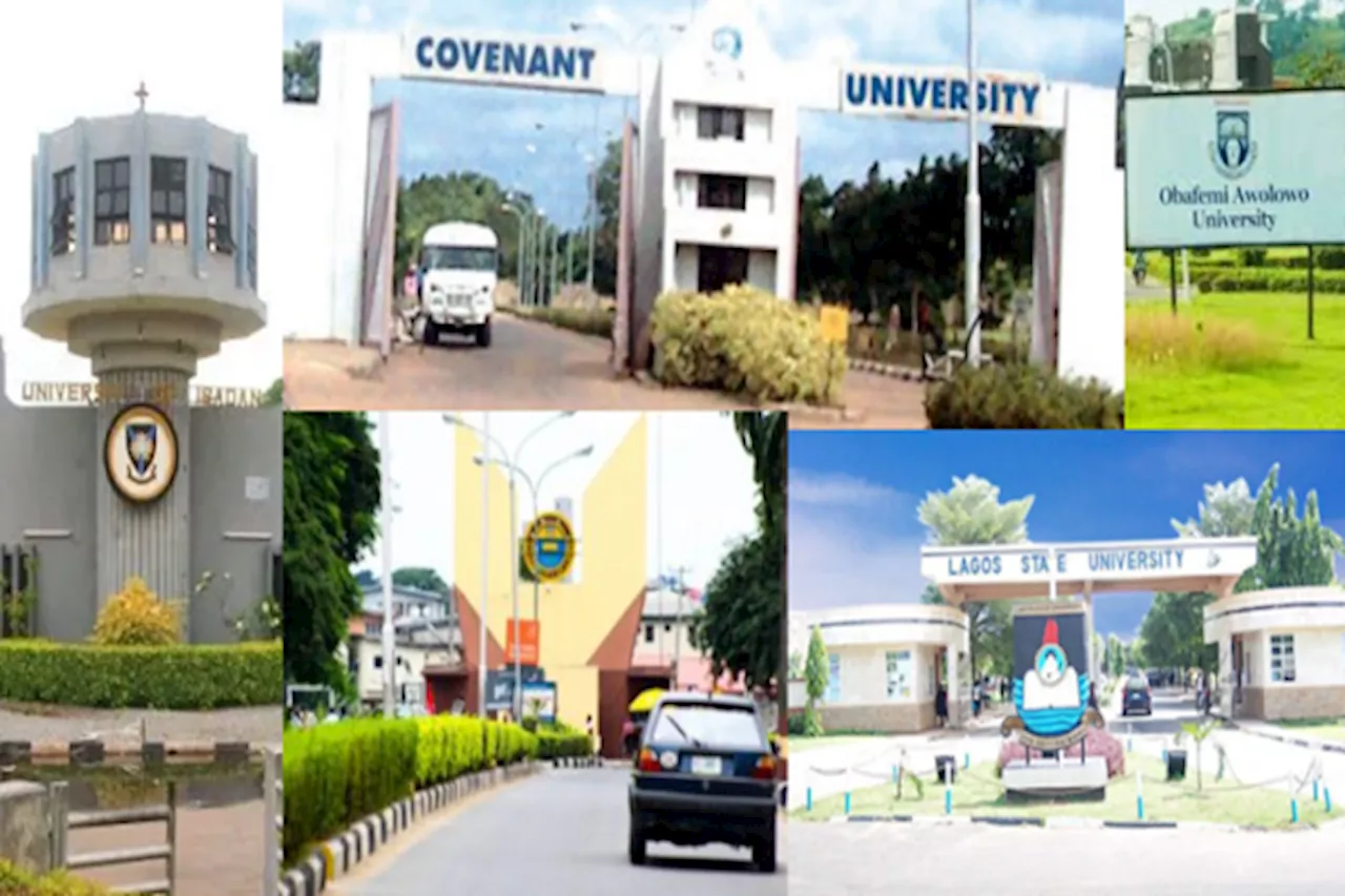 FULL LIST: Covenant University beats UI, UNILAG, others to emerge best in Nigeria