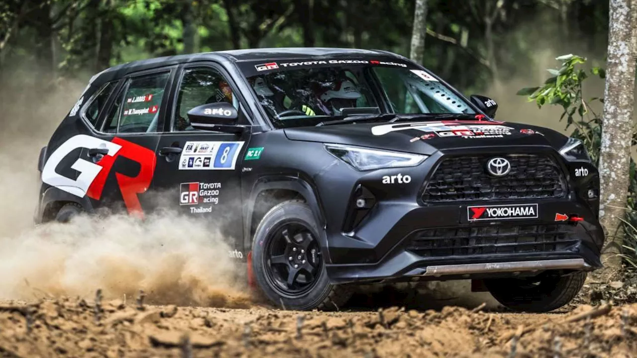 Yes, that’s a Toyota Yaris Cross taking on rally stages