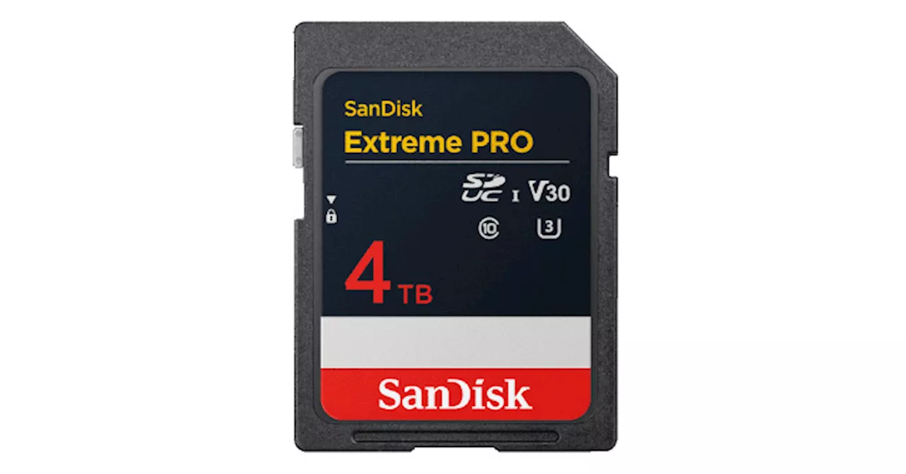 業界初、4TBのSDカード SanDiskブランドから PCIeベースのSD Expressカードも