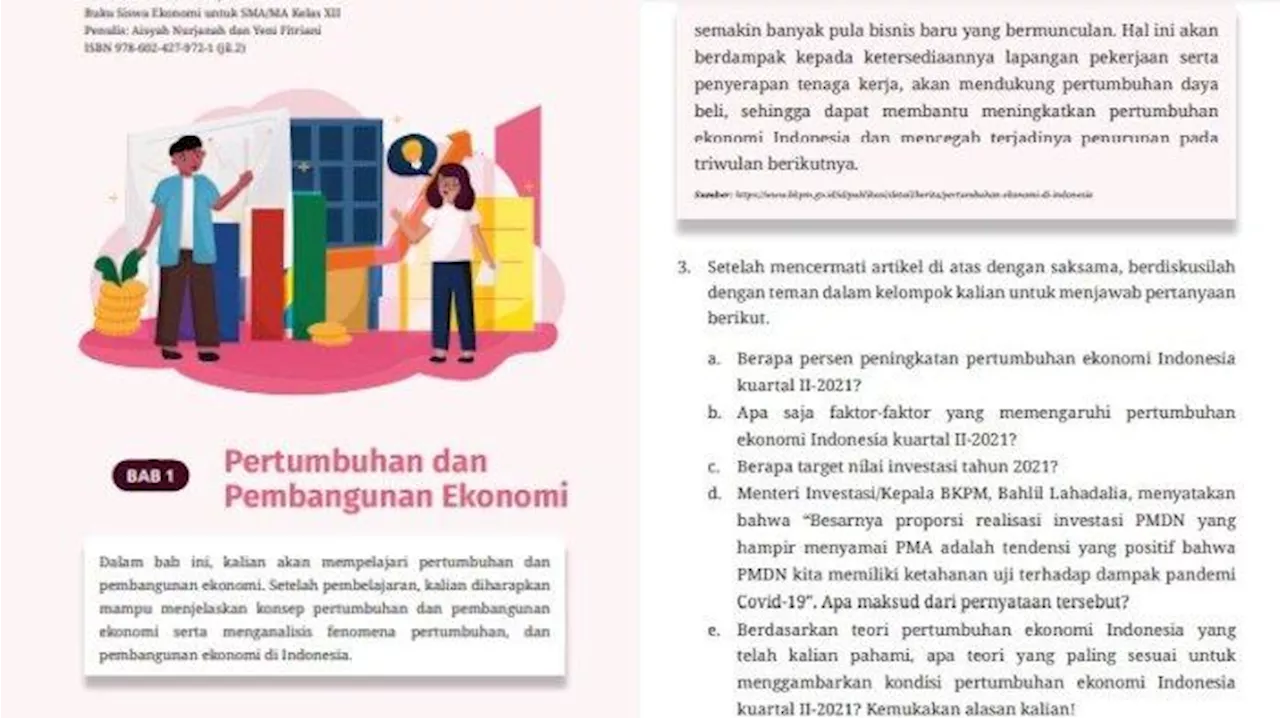 Kunci Jawaban Ekonomi Kelas 12 Halaman 10-14 Kurikulum Merdeka Bab 1: Aktivitas 3