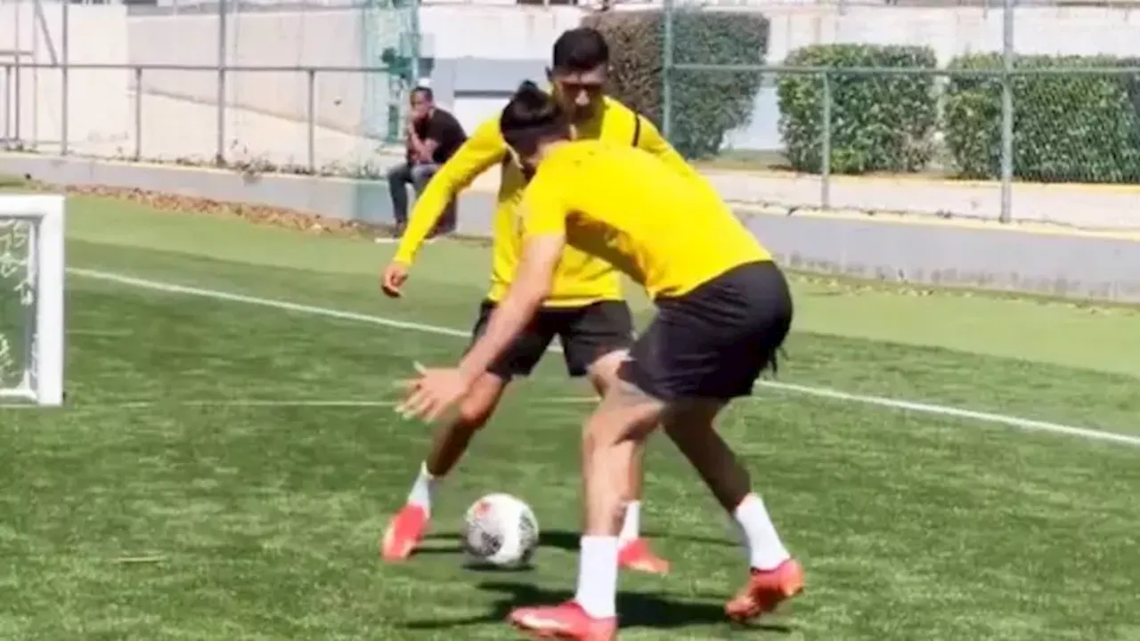 Orbelín Pineda y las burlas a Rodolfo Pizarro en entrenamiento del AEK