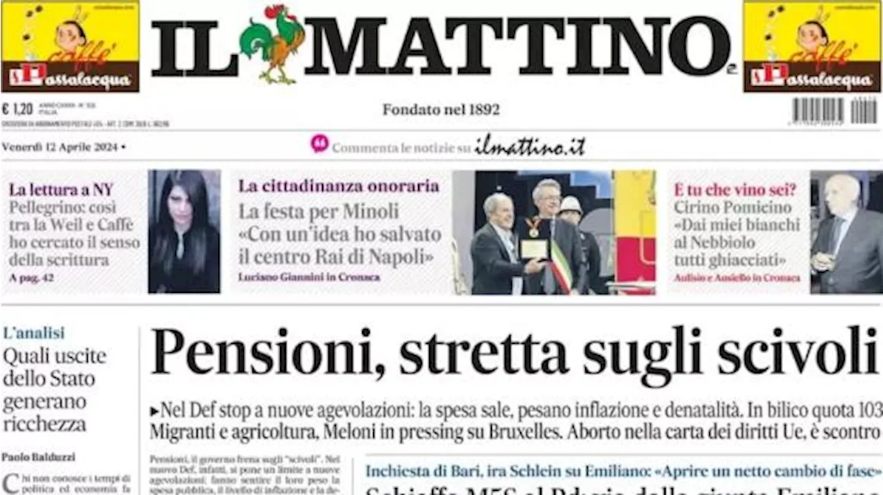 Il Mattino in prima pagina: 'Napoli, per Kvara è tempo di rinnovo: 'Qui come a casa''