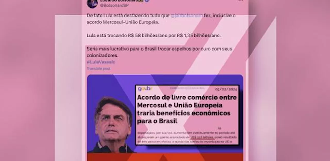 Lula não desfez acordo do Mercosul com a UE por tratado com a França