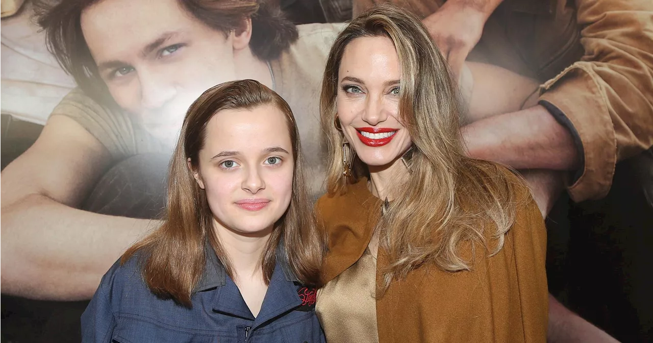 Angelina Jolie and Daughter Vivienne Pose at 'Outsiders' Premiere