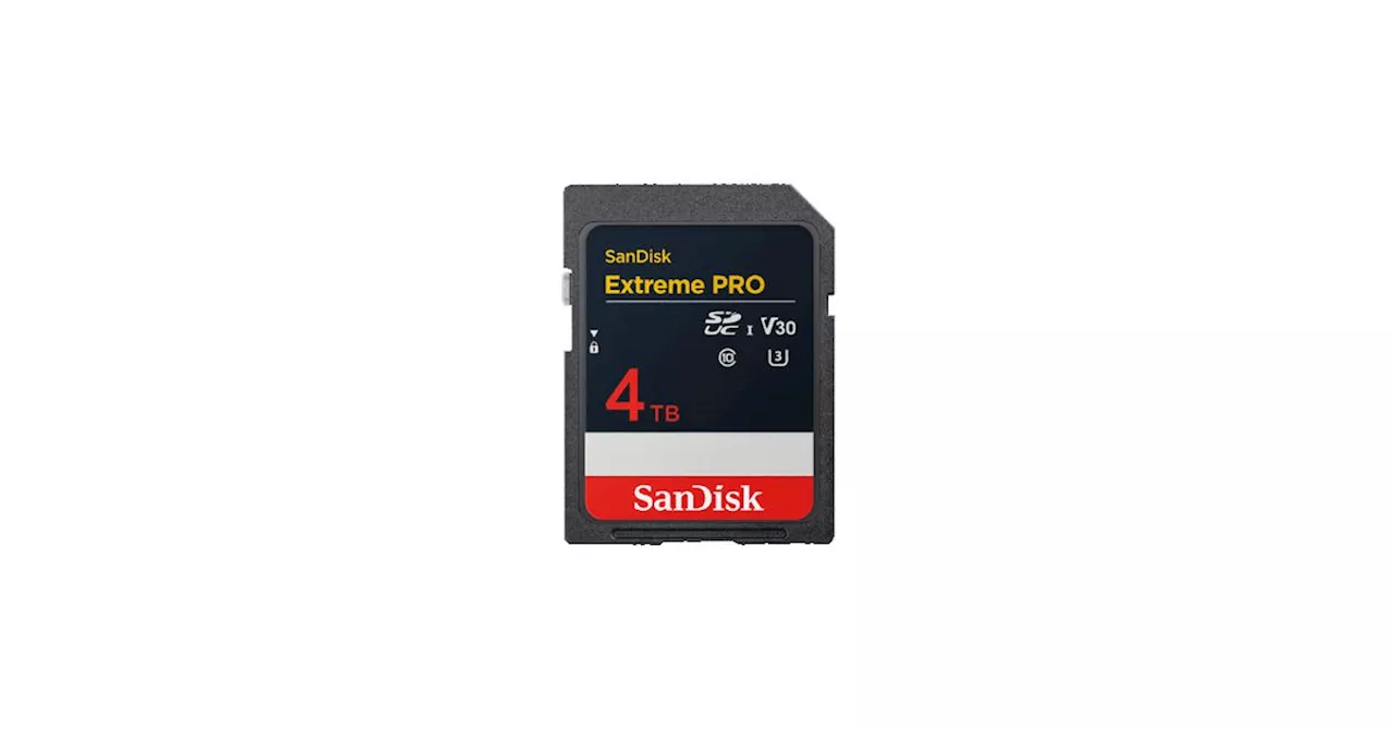 Western Digital Unveils 4TB SD Card with Record-Breaking Storage Capacity