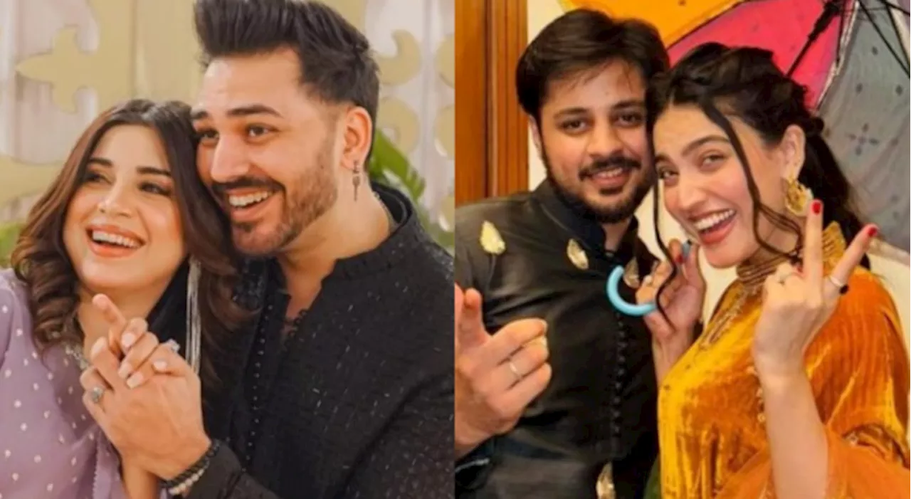 Iqra Kanwal and Madiha Ahsan win jaw-dropping money bouquets from husbands