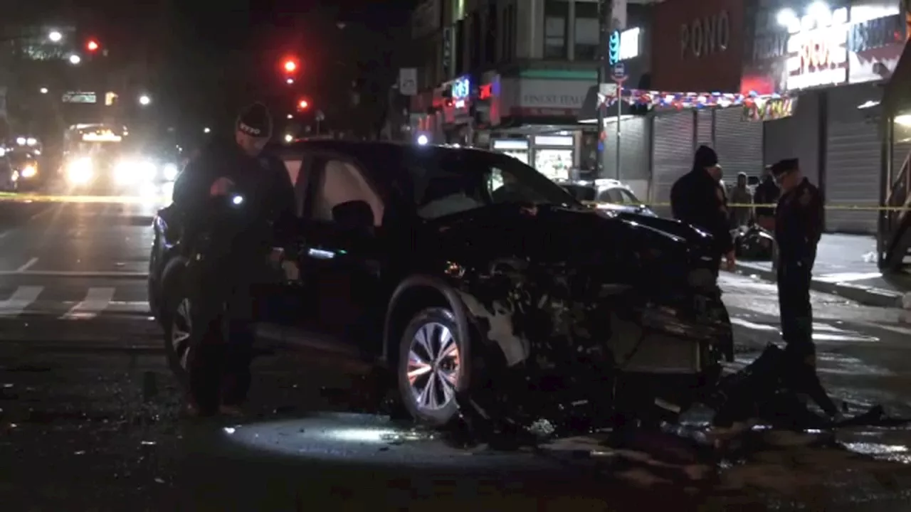 2 killed, 3 injured after cars collide underneath train station in the Bronx: NYPD