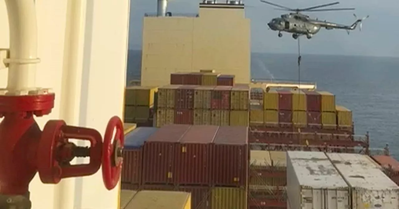 Iran’s Revolutionary Guard seizes a container ship near Strait of Hormuz amid tensions with Israel