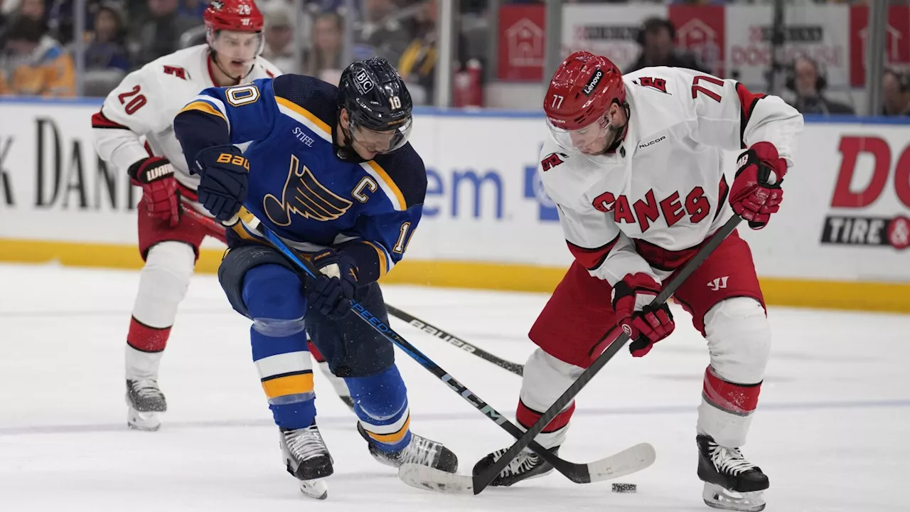 Carolina Hurricanes Defeat St. Louis Blues 5-2