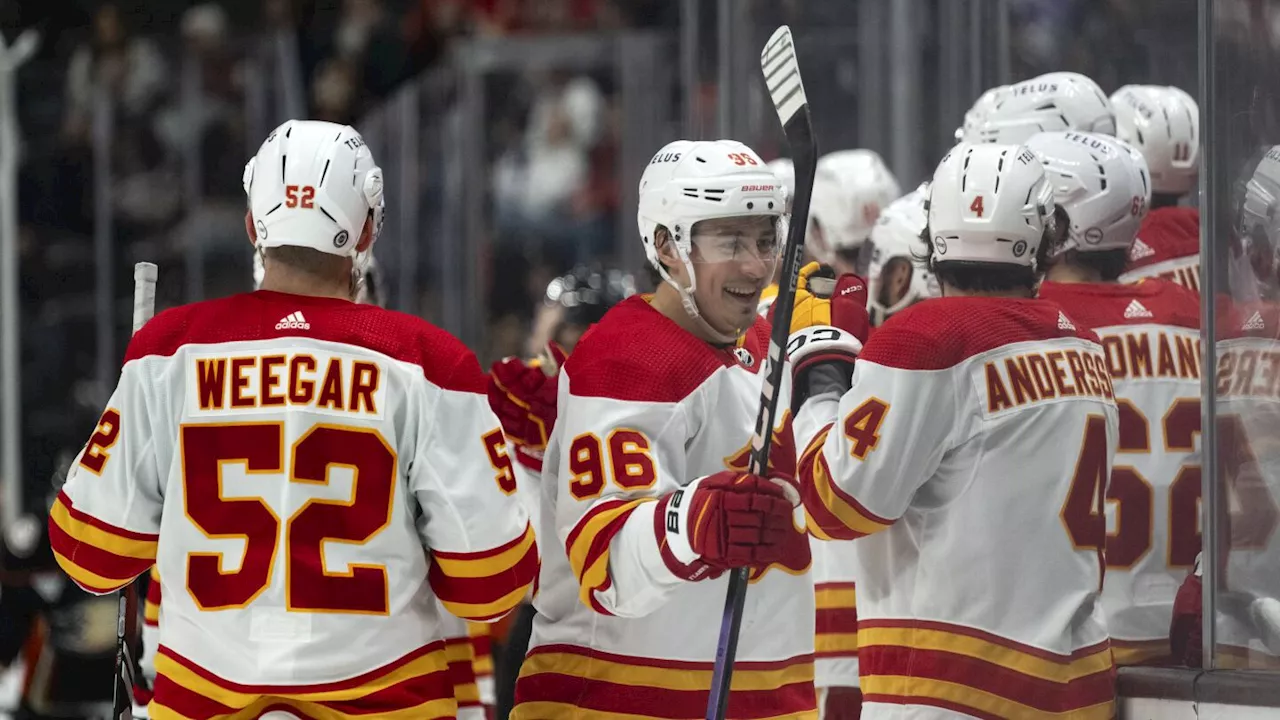 Kuzmenko scores hat trick, leads Calgary to a 6-3 victory over Anaheim in Silfverberg's home finale