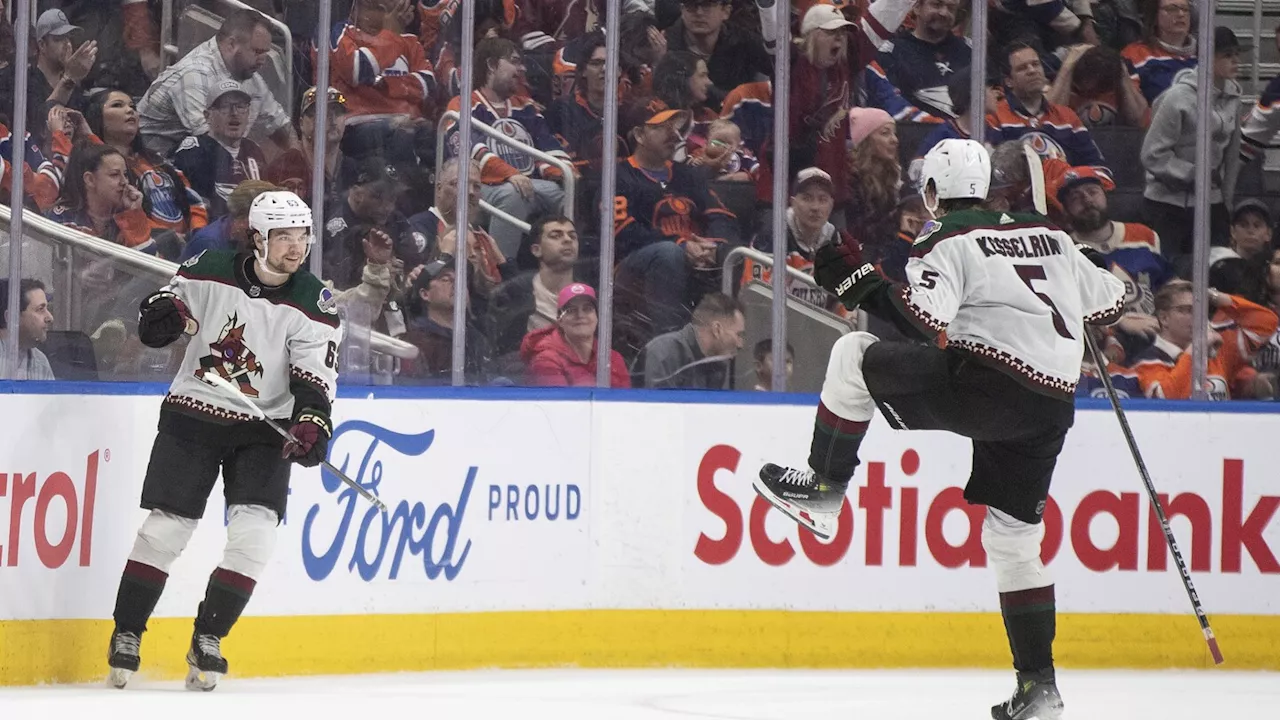 Matias Maccelli scores in OT as Coyotes beat Oilers 3-2 after learning of expected move to Utah