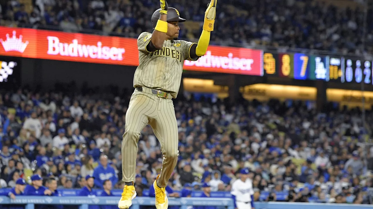 Merrill drives in go-ahead run, Tatis has 3 hits as Padres rally for 8-7 win over Dodgers in 11