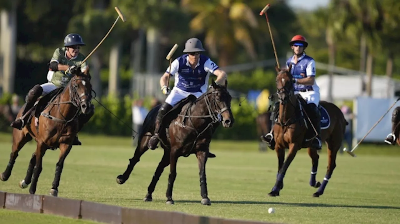 Prince Harry scores goal in charity polo match as Meghan, Netflix cameras look on