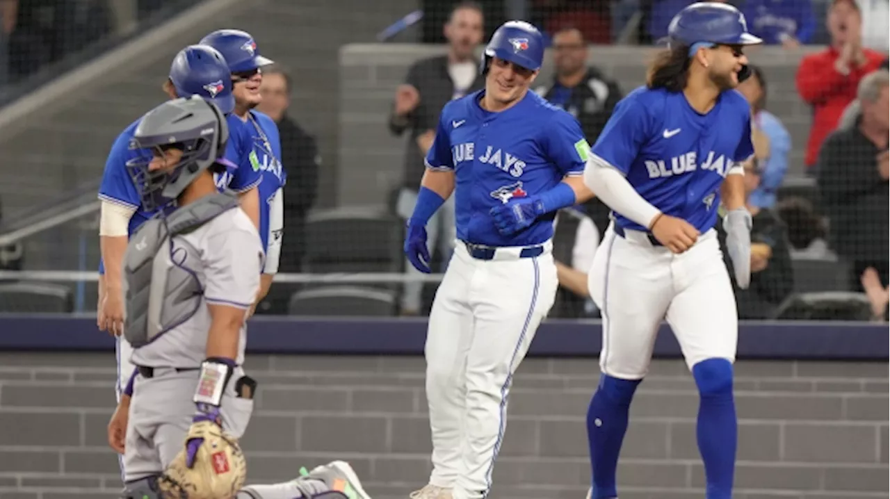 Varsho hits grand slam as Blue Jays beat Rockies 5-3