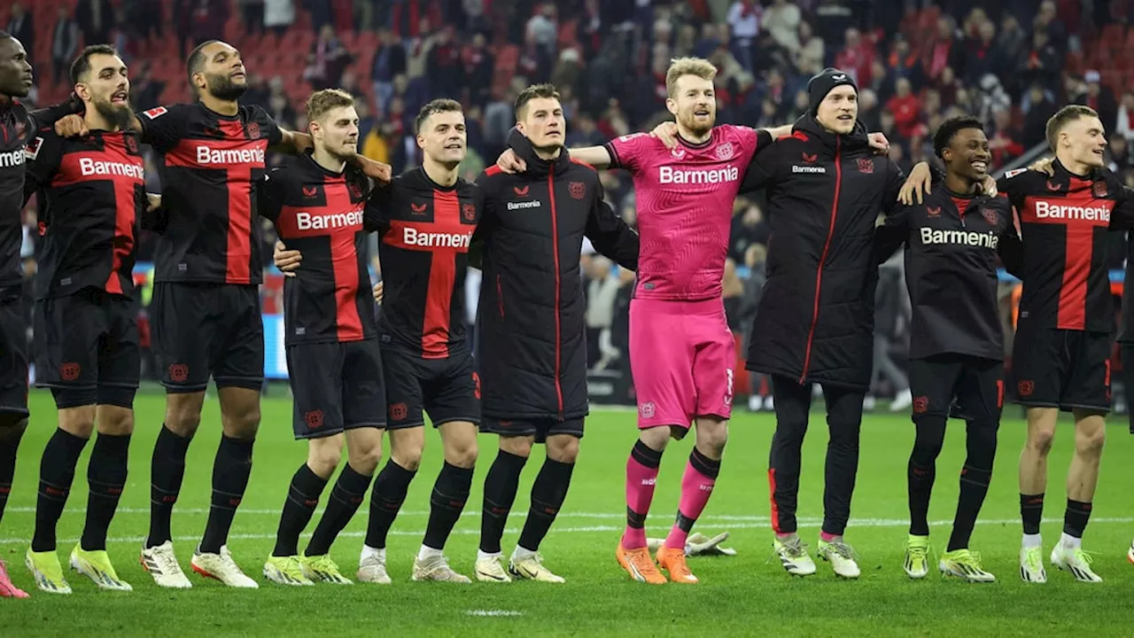 Bayer Leverkusen kan ta historisk titel i Bundesliga