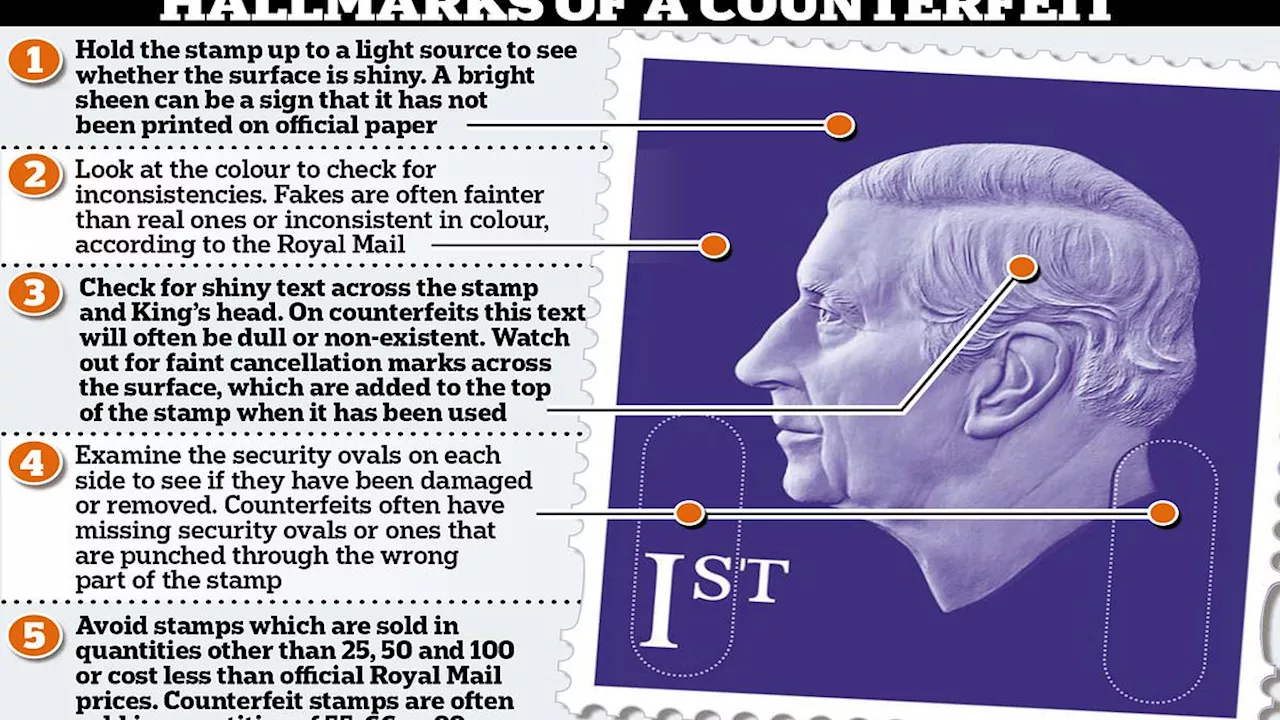 Do you know how to spot a fake stamp? As Royal Mail is accused 'passing the buck' to the Border...