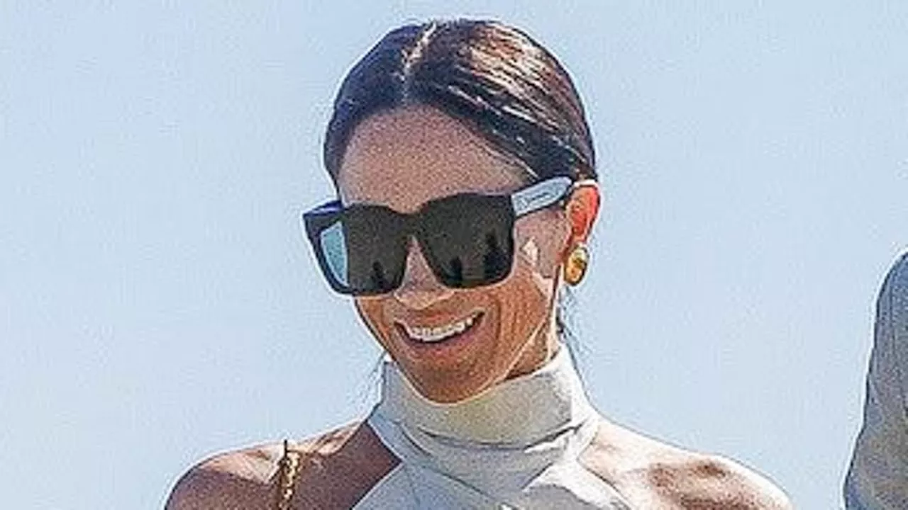 Meghan Markle pairs 'Santa Barbara' sunglasses with Heidi Merrick £650 silk dress and her favourite...