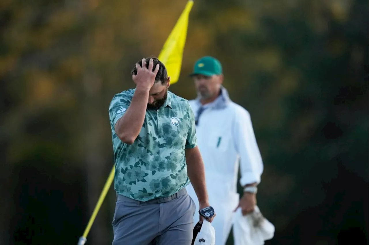 Jon Rahm, Brian Harman, Jordan Spieth, Viktor Hovland, and Justin Rose Compete in the Masters Golf Tournament