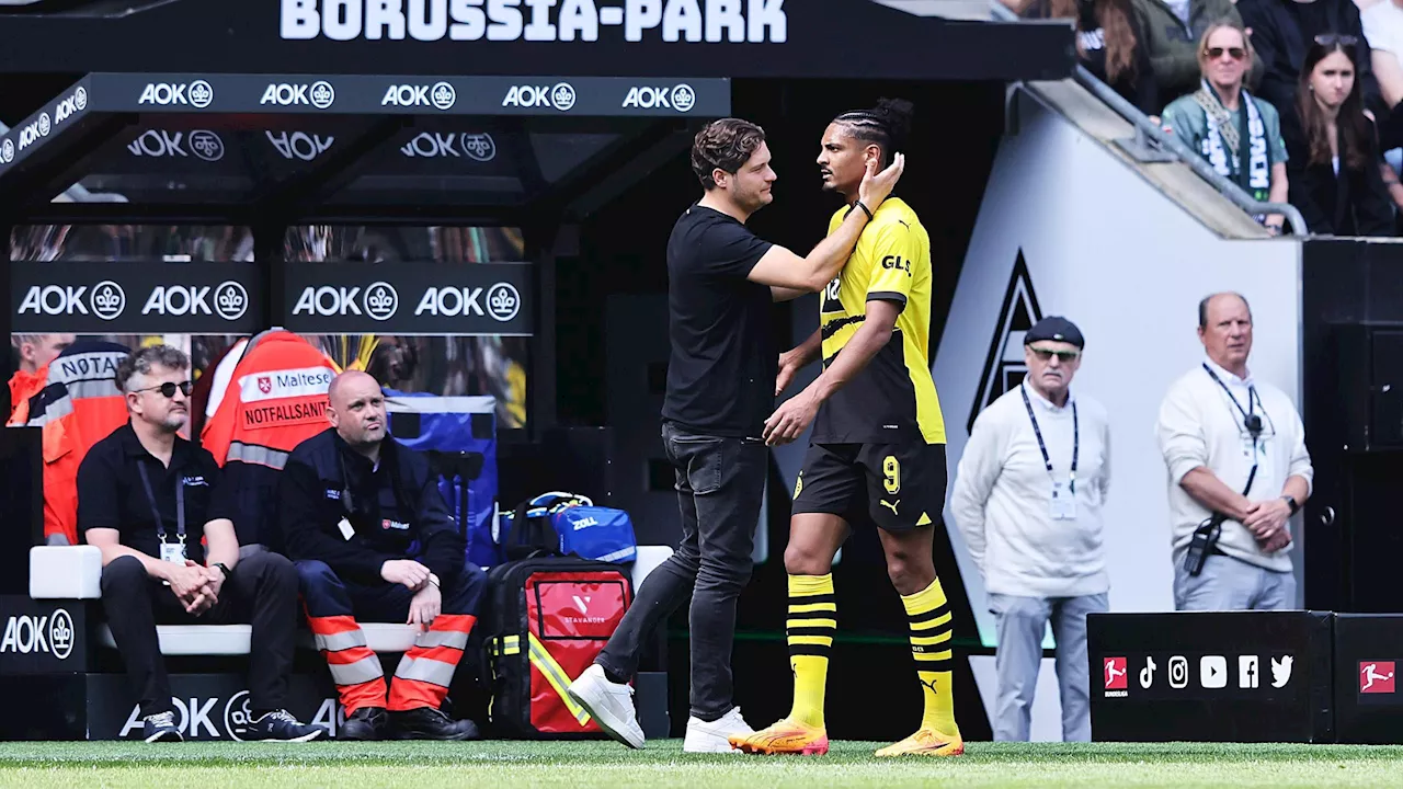 Borussia Dortmund: Sébastien Haller muss früh ausgewechselt werden - BVB-Stürmer gibt leichte Entwarnung