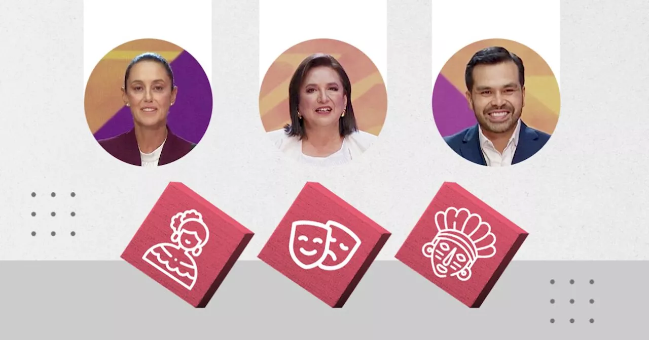 Estas son las propuestas de los candidatos presidenciales en México 2024 en cultura