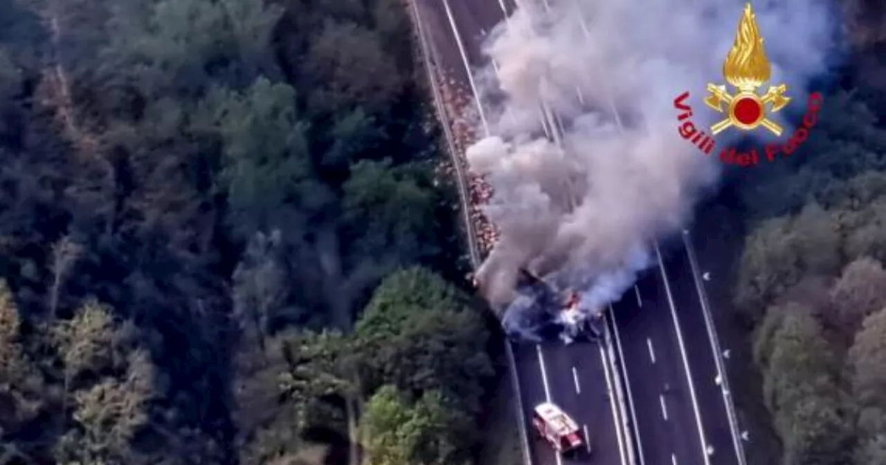 Incidente sull’A1, un camion prende fuoco: autostrada chiusa, 11 chilometri di coda
