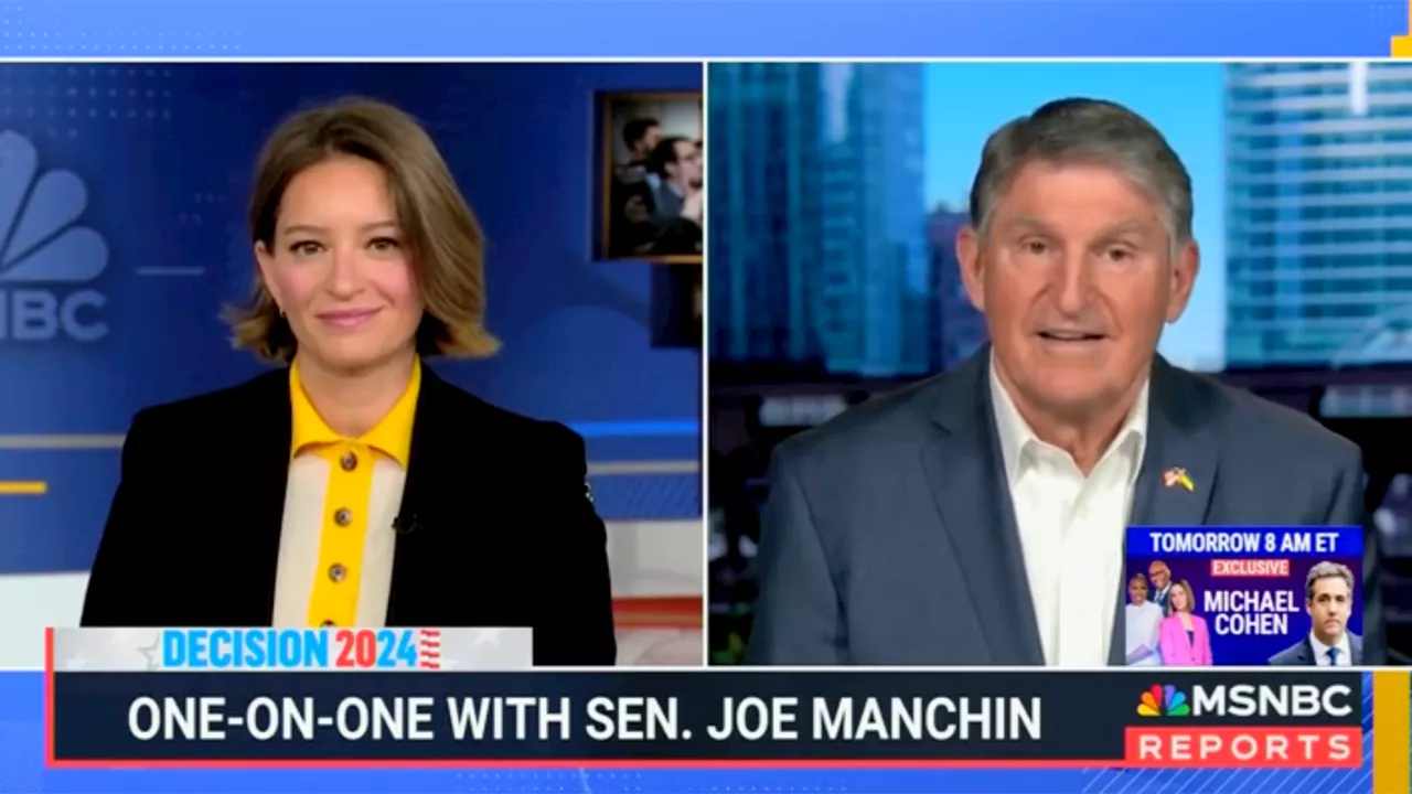 MSNBC host pressures Joe Manchin to endorse Biden: ‘You going to sit on the sidelines?’