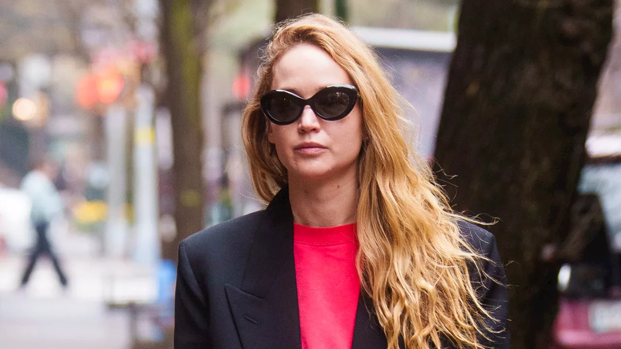 Jennifer Lawrence Paired Her Oversized Suit With the Unexpected Sneaker of the Summer