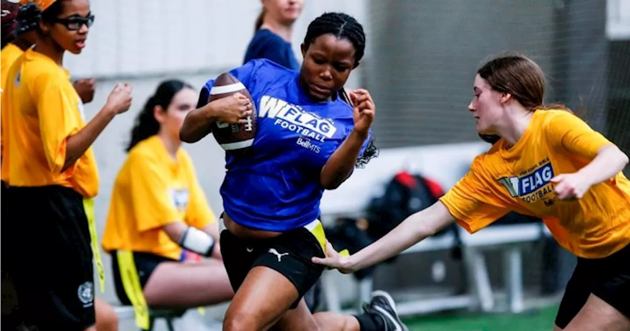 Blue Bombers Launch Girls Flag Football League