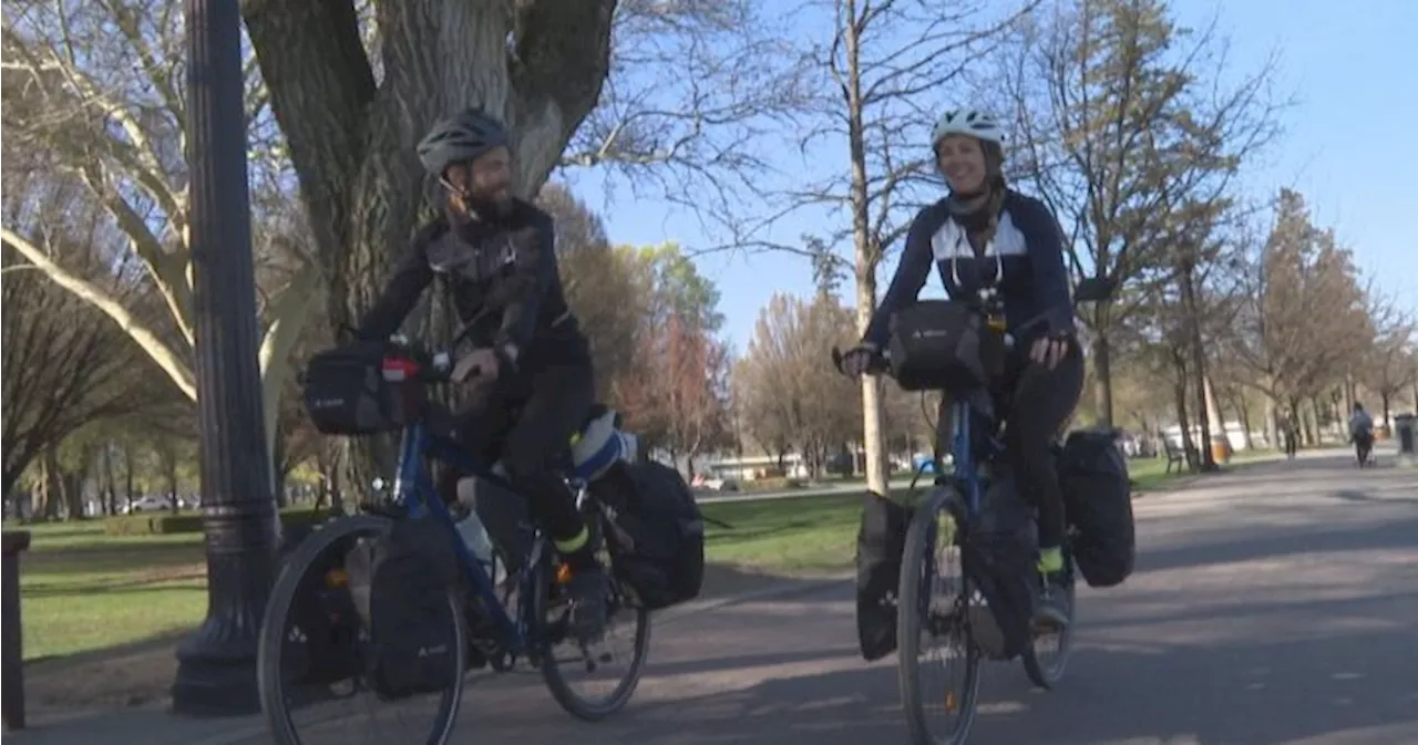 French couple cycles across Canada raising funds for reforestation