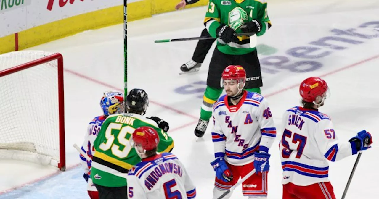 London Knights beat Kitchener 5-1 at Budweiser Gardens to take 2-0 series lead