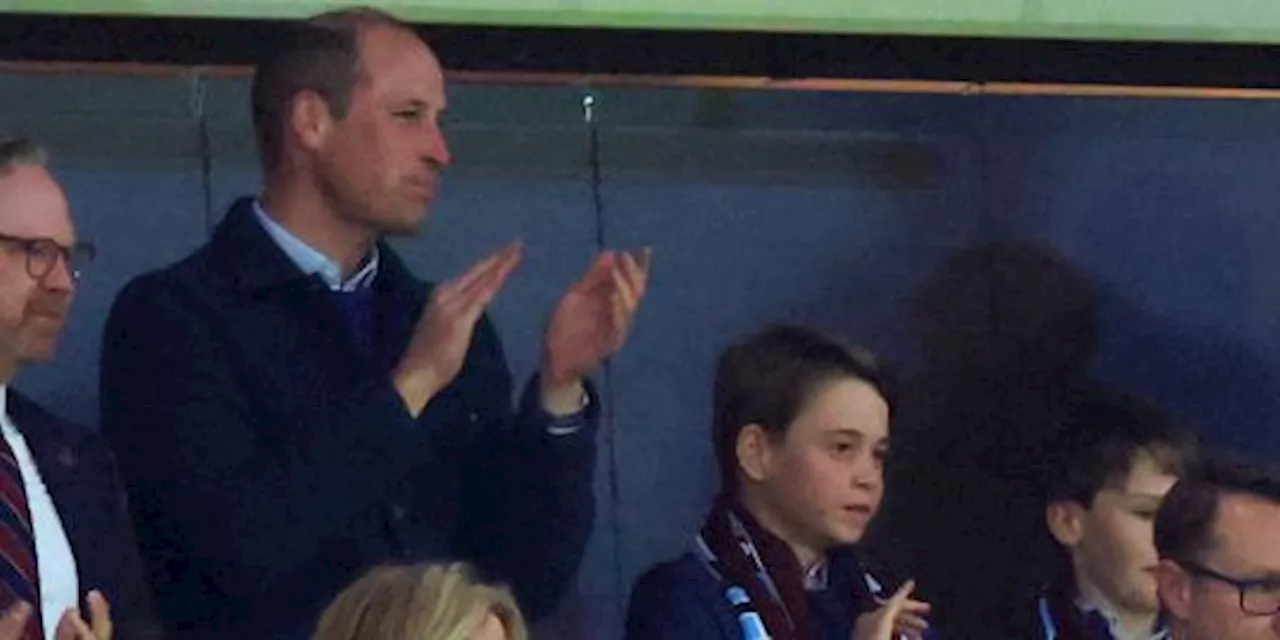 Prince William and Son Prince George Enjoy Soccer Outing in Birmingham