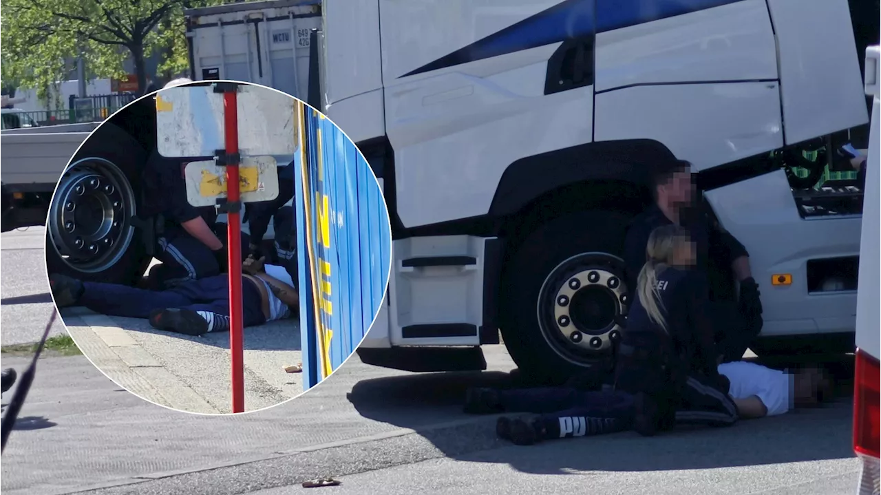 Lkw-Fahrer zuckt in Wien komplett aus